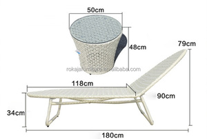Venta al por mayor, barato, piscina, playa, ratán, <span class=keywords><strong>silla</strong></span> de Salón al aire libre, cómodo sofá reclinable individual, playa, sol, <span class=keywords><strong>tumbona</strong></span> - Product Image 6
