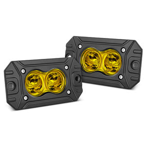 Feux LED encastrés 12V 3 pouces 40W, projecteurs LED 3 pouces avec lentille jaune, étanches 3000K pour UTV et VTT - Product Image 1