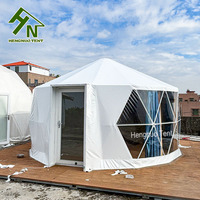 Yurt mongol de camping en plein air pour hôtel-resort quatre saisons, 5m 6m, tente dôme de glamping, structure en acier galvanisé, tissu PVC imperméable