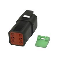 Connecteur automobile étanche moulé par injection à 6 broches femelles pour véhicules à énergie nouvelle