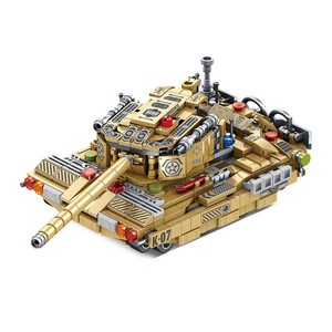 Series combined Panlos 633007 trolley with 3 wheeled tank change 8 in 1 order child puzzels Legoes assembled toys - Product Image 5