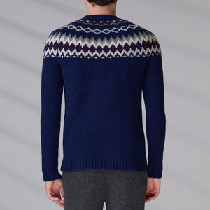 Knitwear Manufacturer Vintage Knitted Pullover Winter Autumn Long Sleeve <b>Argyle</b> Wool Jumper Custom Men <b>Sweater</b> - Product Image 6