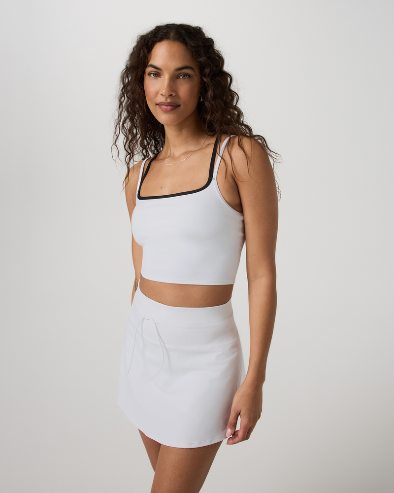 FH Anti-sweat Breathable Padded Criss Cross Back Tank Top Quick Dry Hollow Out Gym Sports Yoga Tops Lightweight Active Wear