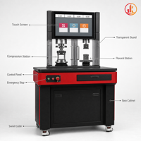 Máquina Automática de Prueba de Flexión y Compresión de 300kN, Probador de Resistencia de Hormigón, Cemento y Mortero, Equipo de Prueba de Cilindros de 10kN