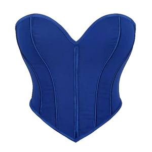 Top bustier sans bretelles 6 couleurs 2XL - Corset en maille transparente avec lacets, haut tube de soirée pour femmes, corset de style vintage inspiré du palais - Product Image 5