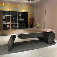 Meubles de bureau modernes, table de bureau en bois, design de bureaux de direction, bureaux de patron de luxe, bureau de direction en forme de L, bureau de PDG