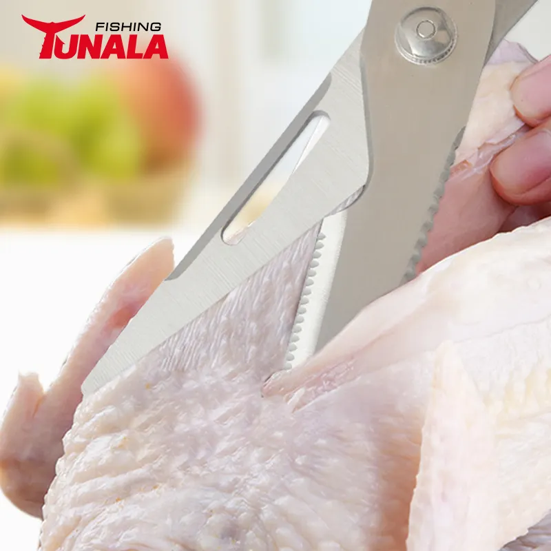 Forbici da pesca pesanti cesoie per pollame, Cutter da cucina per pollo, carne, pollame, pesce