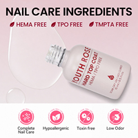 YOUTH ROSE Hard Top Coat UV Gel 2026 Nouvelle Arrivée Sans HEMA ni TPO Vernis Gel Longue Durée Ultra Brillant Fournitures de Beauté pour Ongles