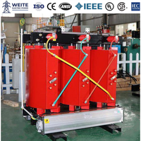 Epoksi Reçineli Kuru Tip Trafo 1600KVA 10KV 400V 50/60Hz 3 Faz Disk Bobinli Tamamen Alüminyum F H İzolasyonlu Dağıtım Sistemi Özel Üretim