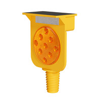 Lampe de signalisation solaire LED avec matériau PC, visibilité 500m+ et indice de protection IP54 pour travaux routiers SWL-D006S