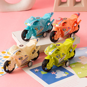 Pullback Motorcycle Toy For <b>Children</b> 4-6 Years Old Plastic Mini <b>Motorbike</b> With Numbers And Colors Kids Ride On Vehicle - Product Image 1