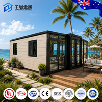 Contenedor Plegable de Doble Ala de 20 y 40 pies, Expandible, Transpirable, Diseño Moderno, Opciones de Apartamento, Taller, Portátil y Modular