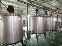 Cuve de mélange 500L, mélangeur industriel avec agitateur, acier inoxydable 3mm, mélangeur chauffant à double enveloppe, machine cosmétique, contrôle facile