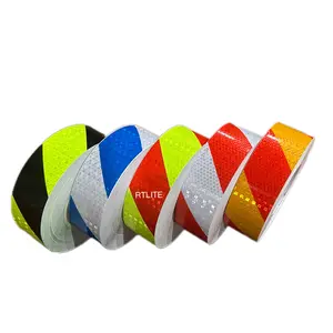Car Reflector Sticker Honeycomb Reflective Tape Red White Yellow Different Colors Car Reflector Sticker for Trucks Safety