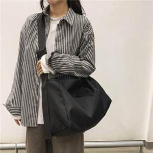 Sac à bandoulière <span class=keywords><strong>tendance</strong></span> pour <span class=keywords><strong>homme</strong></span> et femme, imperméable, grand format, fonctionnel, noir, décontracté, mode, sacs de voyage - Product Image 3