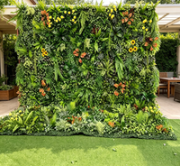 Haie de buis artificielle en plastique, gazon synthétique, plante artificielle pour mur