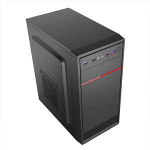 Boîtier d'ordinateur de jeu personnalisable de type Mid Tower <span class=keywords><strong>Micro</strong></span> ATX ITX avec ports audio USB sur le devant, <span class=keywords><strong>4</strong></span> emplacements d'extension en stock - Product Image 1