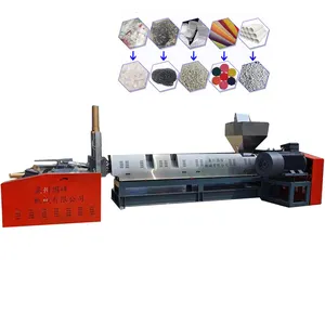 Granule plastic machine maker recycled plastic granules making machine heat cutting plastic head granulator