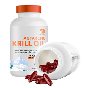 OEM Aceite de Krill Antártico 2000mg Suplemento de Aceite de Pescado, Fosfolípidos de Astaxantina EPA DHA, Previene el Corazón Coronario Adultos - Product Image 6