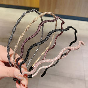 نسيج بلينغ بريق عصائب للنساء بنات مخصص إكسسوارات الشعر يتوهم خمر رباط شعر رقيقة بالجملة - Product Image 1