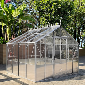 Vidrio endurecido de seguridad para invernadero de jardín prefabricado o panel de <span class=keywords><strong>PC</strong></span> Madera tratada a presión natural fácilmente ensamblada - Product Image 2