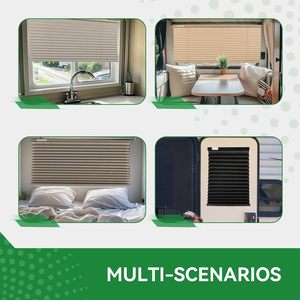 Stores pour <span class=keywords><strong>camping</strong></span>-<span class=keywords><strong>car</strong></span>, remorque de voyage, remplacement des fenêtres de <span class=keywords><strong>camping</strong></span>-<span class=keywords><strong>car</strong></span>, protection de la vie privée, stores en <span class=keywords><strong>polyester</strong></span>, gris (26 pouces de largeur x 18 pouces de longueur) - Product Image 2