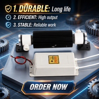 Ozon-Generator-Set 10G mit Doppel-Luftkühlung, 120W Ozonmodul, Aluminiumoxid-Keramik-Ozonröhre, 1 Jahr Garantie, Ozon-Desinfektionsgerät
