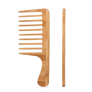 Logo personalizzato di buona qualità a basso prezzo pettine per pidocchi Hotel monouso in legno di bambù pettine a denti larghi in legno - Product Image 6