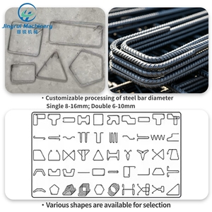 Machine CNC de redressage, cintrage et découpe de barres d'armature, pour acier rond et barres d'armature déformées de 6 à 10 mm, avec alimentation et collecte automatiques - Product Image 6