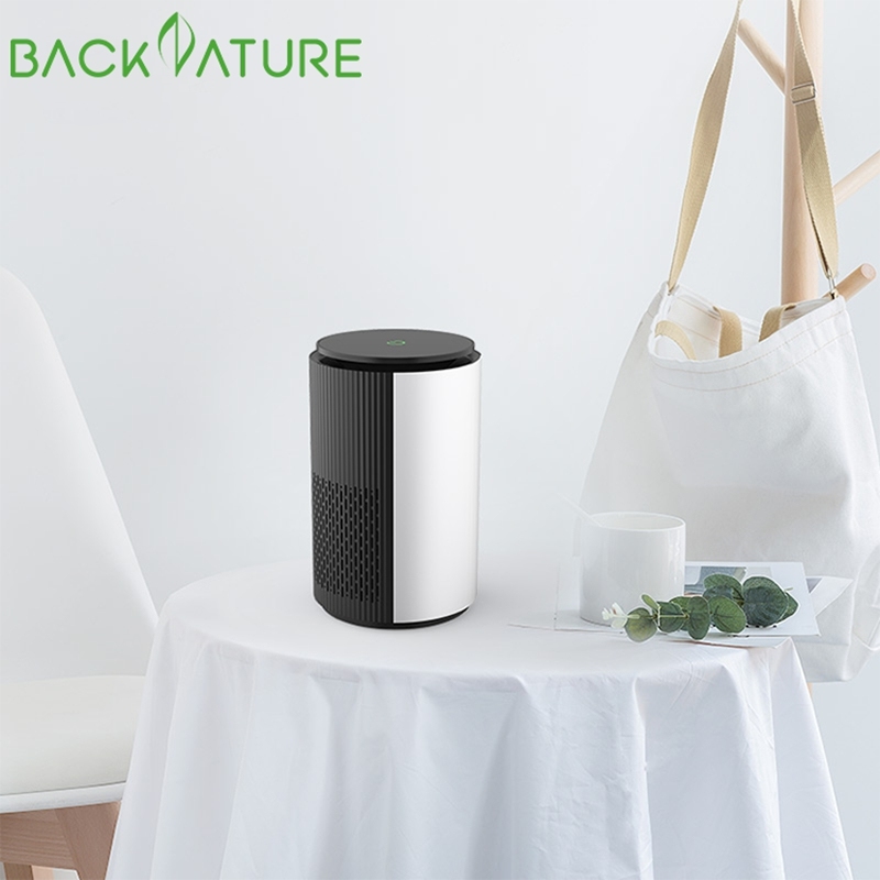 Backnature-Портативный фильтр Hepa с активированным углем, умный небольшой очиститель воздуха, OEM, домашняя комната в Китае