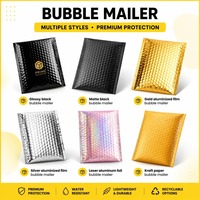 Enveloppes protectrices en polyéthylène avec logo personnalisé, doublures intérieures à bulles épaisses et sécurisées, pour cosmétiques, bijoux, vente en gros, pochettes postales express