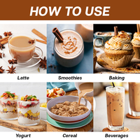 OEM Chai Latte aux champignons, café instantané, soutien immunitaire et concentration, boisson en poudre de thé Chai Latte aux amandes