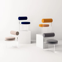 Tabouret en acrylique personnalisé de haute qualité nouveau design salon chaise de loisirs Offre Spéciale pour salle à manger chambre hôtel utiliser en plastique modulaire