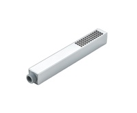 Pomme de douche à main carrée à large couverture en chrome brillant de qualité supérieure pour salles de bain d'appartements