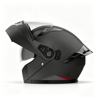 Casque intégral modulaire avec doublure amovible, casque de moto anti-buée et coupe-vent pour hommes et femmes, taille universelle pour scooter