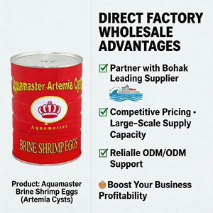 Prix de gros usine Qualité supérieure Bohai bbs Cystes d'artémia Œufs de crevettes de saumure Aliment pour poissons riche en protéines Vitamines Minéraux Tout-en-un - Product Image 6