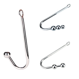 Gancho anal Brinquedos sexuais em aço inoxidável para homem Metal Butt Hook Dilator Massageador de próstata Brinquedos sexuais anais de metal - Product Image 1