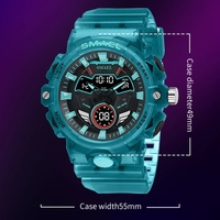 Smael 8085 50m montre-bracelet étanche horloge Sport montre hommes hommes Quartz montres numériques alliage plastique dernier alliage rond