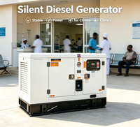 Générateur diesel 20-50KW 50/60HZ avec moteur Weichai, faible bruit, ATS, insonorisé, vente directe d'usine