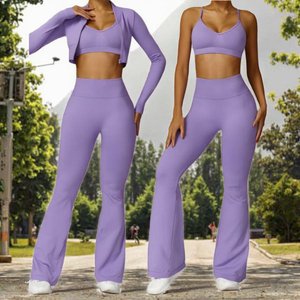 Leggings grande taille 2024, soutien-gorge de sport, vêtements de yoga, pantalons de sport, tenue d'entraînement, crop top pour femme, vêtements de sport ajustés, sans couture, séchage rapide, extensibles dans quatre directions - Product Image 3