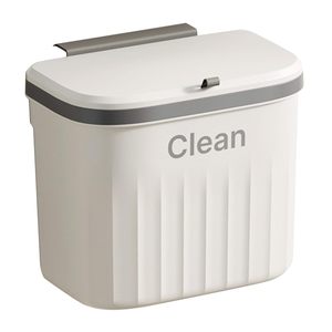 Cubo de basura de cocina doble cara para colgar en la pared, con tapa, para gabinetes, venta al por mayor - Product Image 5