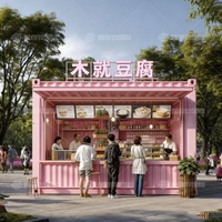 Kiosque mobile de restauration rapide sur mesure, conteneur en aluminium, hot-dogs, snacks, chips, café, crème glacée, camion de vente ambulante