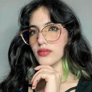 ฟาไลเออร์ แคทอายกรอบแว่นตา 52-18-138 ป้องกันแสงสีฟ้าผู้หญิงโลหะเต็มกรอบแว่นตาอินเทรนด์ - Product Image 5