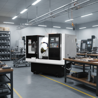 Centre d'usinage CNC vertical avec 2+2 outils motorisés
