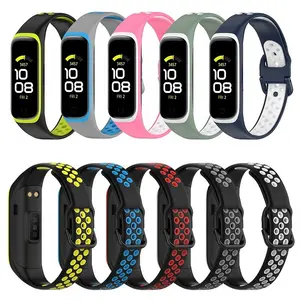 Smart Horloge Vervanging Bands Voor Samsung Fit R220 Sport Dual Kleur Voor Samsung Polsband