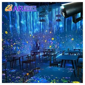 Newest arrival AR outdoor All in one floor projection interactive Projection game machine for kids amusement center