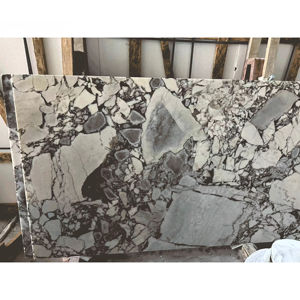 Marbre blanc argenté naturel, design moderne, Calacatta pour comptoir de salle de bain d'hôtel, surface polie - Product Image 1