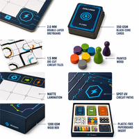 Jeu de société éducatif STEM modulaire personnalisé sans écran, avec défis logiques de codage et de circuit, en carton, pour l'apprentissage en classe des écoles