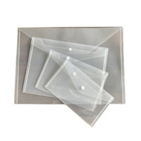 Sacs de rangement sur mesure A4-A7, PP A5 B5 B4, bouton pression, transparent, fichier horizontal vertical A3, rangement couleur