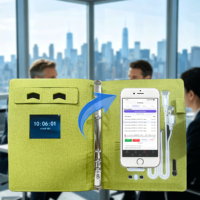 Bloc de Notas Inteligente Innovador, Escáner Portátil para Teléfono Móvil, Compatible con Banco de Energía de 8000 mAh, para Reuniones de Negocios, Logotipo Personalizable